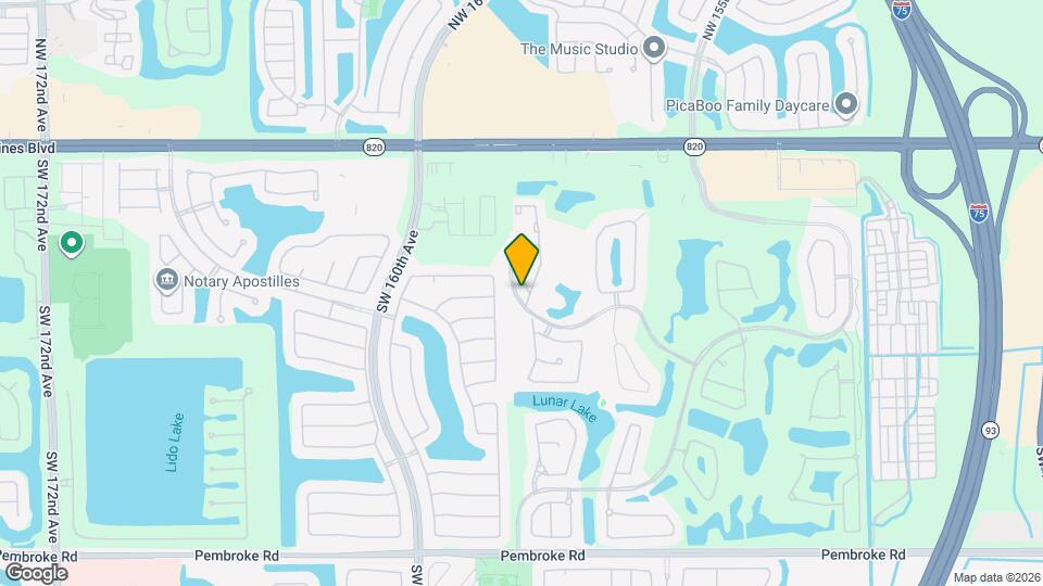 786 SW 158th Way Map and Location Details