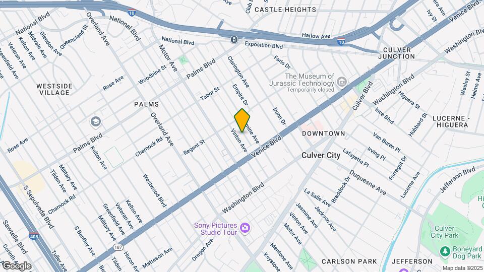 3740 Vinton Ave Mapa y Detalles de la Ubicación