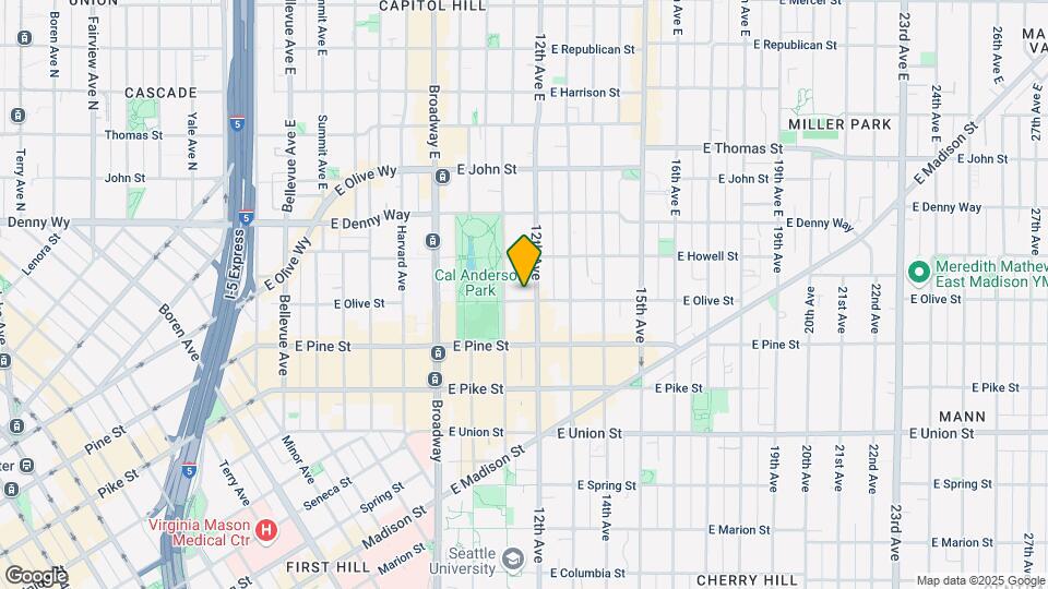 1114 E Olive St Map and Location Details
