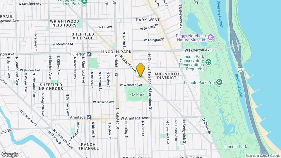 2230 N Lincoln Ave Map and Location Details
