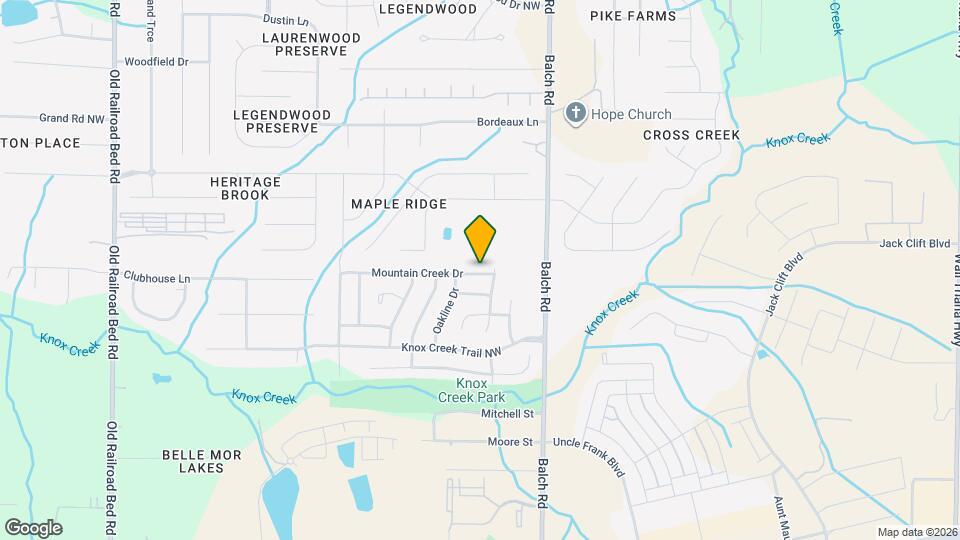 204 Mountain Creek Dr Map and Location Details