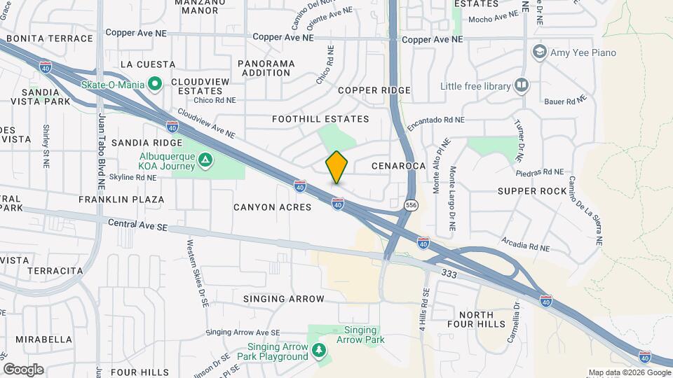 112 Canyon View Ct NE Mapa y Detalles de la Ubicación