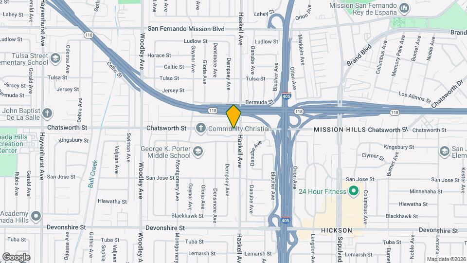 15812 Chatsworth St Mapa y Detalles de la Ubicación