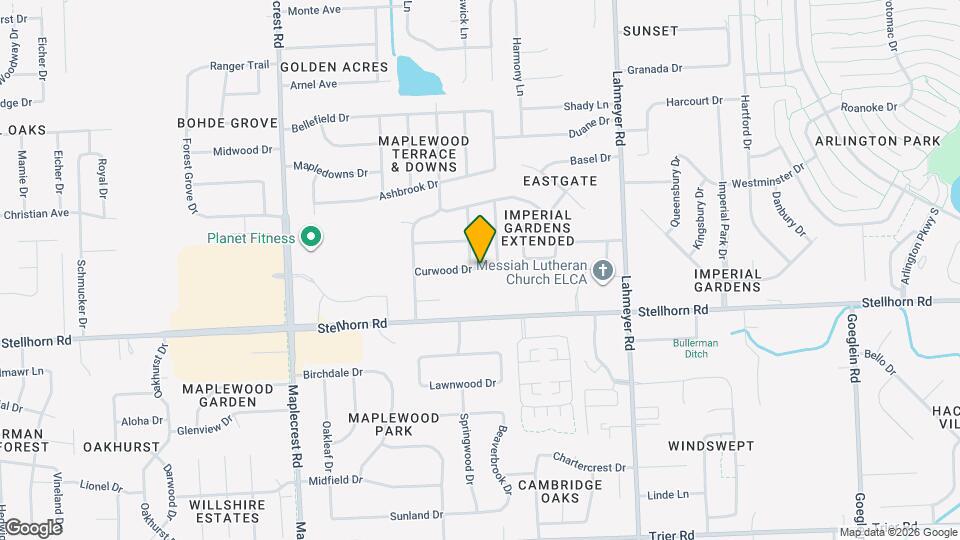 6920 Curwood Dr Map and Location Details