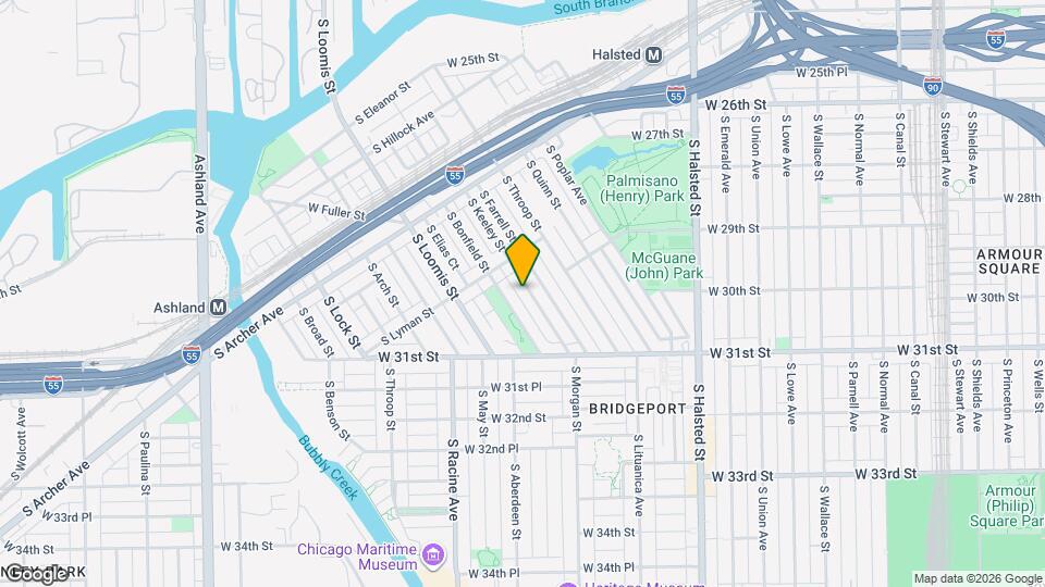 2934 S Keeley St Mapa y Detalles de la Ubicación