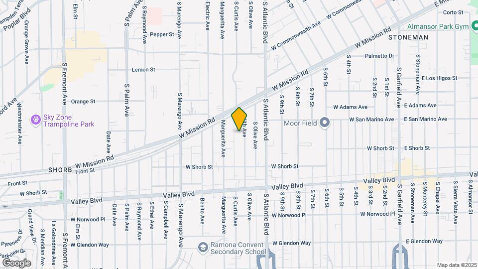 913 Edith Ave Map and Location Details