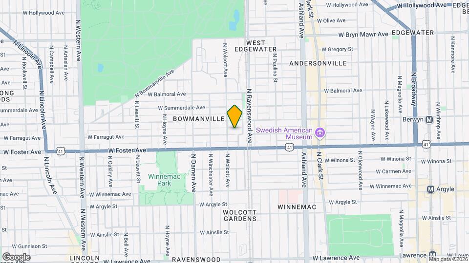 1824 W Farragut Ave, Unit Apt 1 Mapa y Detalles de la Ubicación