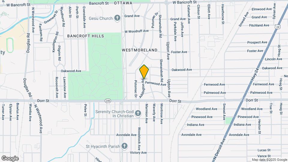 1502 Addington Rd Map and Location Details