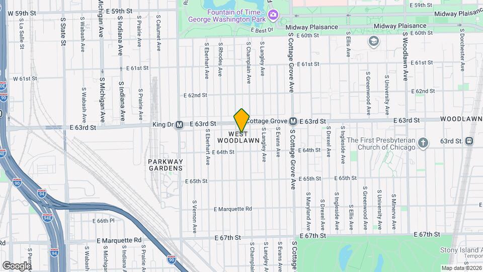 6323 S Saint Lawrence Ave, Unit 1 Map and Location Details