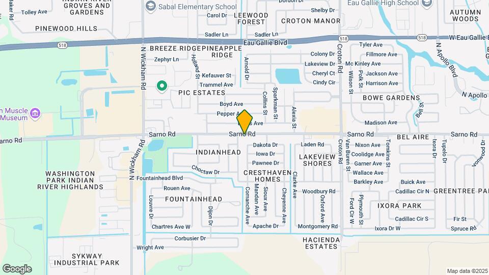 2511 Sarno Rd Map and Location Details