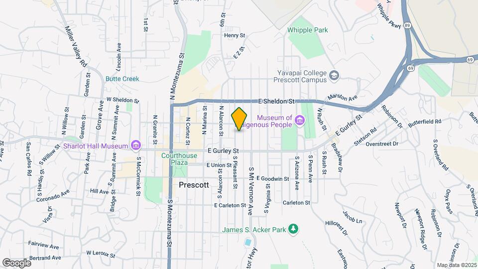 129 N Pleasant St Map and Location Details