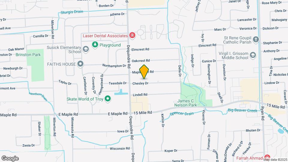 2121 Chesley Dr Map and Location Details