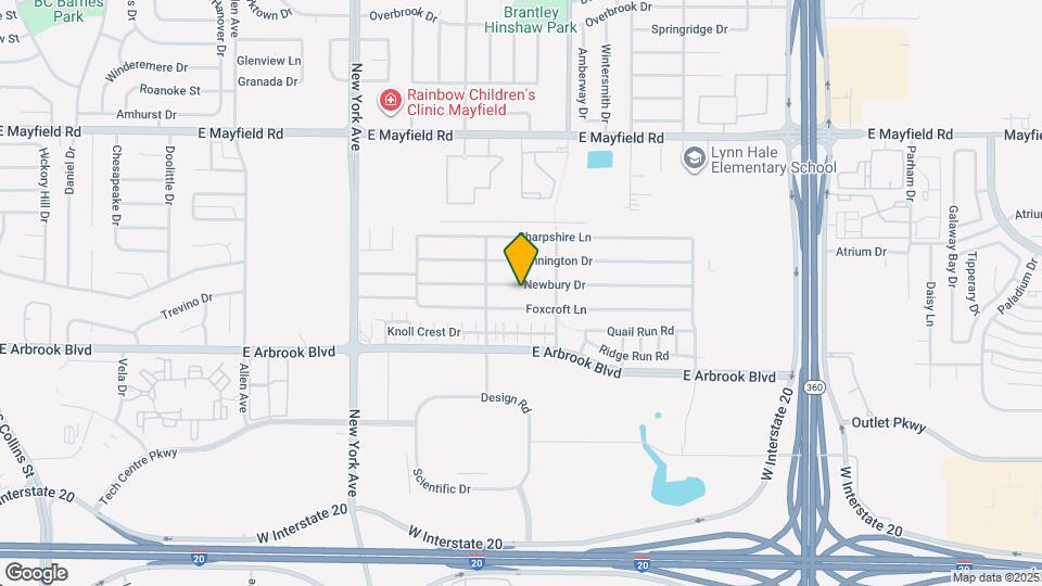 2106 Newbury Dr Map and Location Details