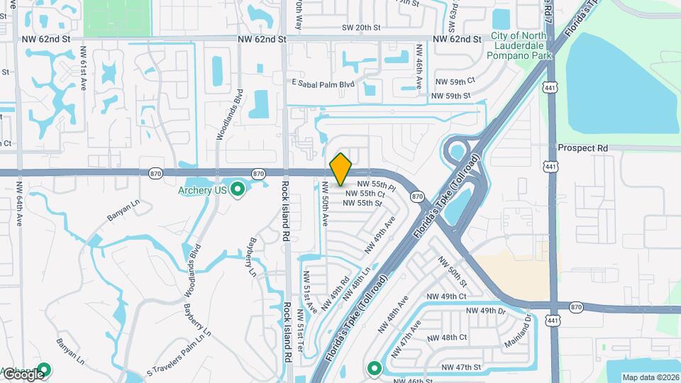 4945 NW 55th Ct Map and Location Details