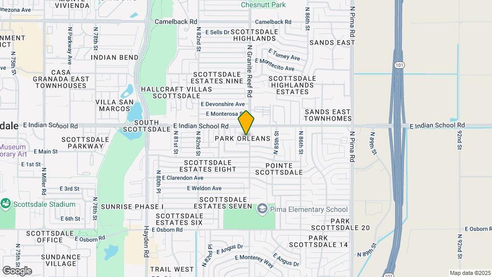 4028 N Granite Reef Rd Map and Location Details