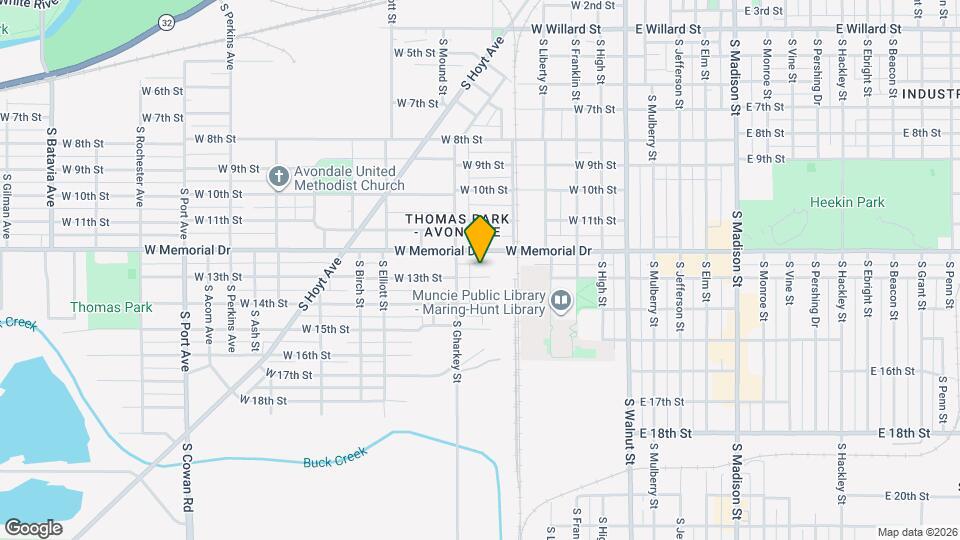 618 W 13th St Map and Location Details