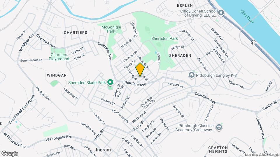 1114-1118-1118 Sutherland St Map and Location Details