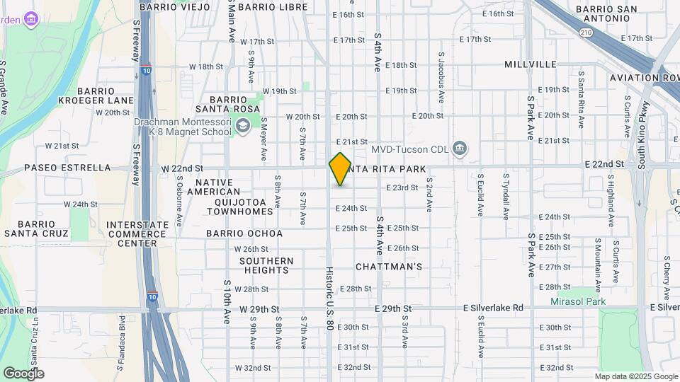 114 E 23rd St Map and Location Details