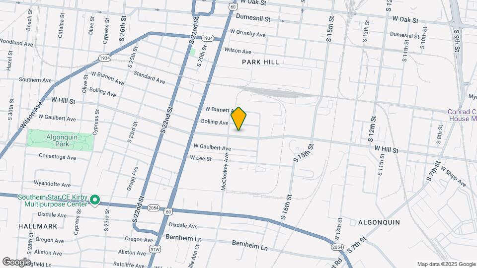 1735 W Hill St Map and Location Details