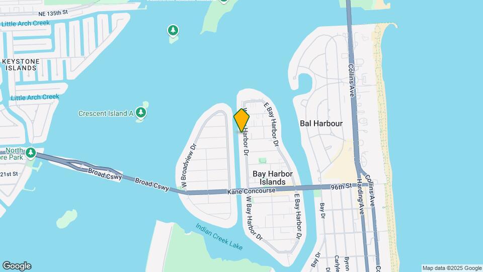 10000 W Bay Harbor Dr Map and Location Details
