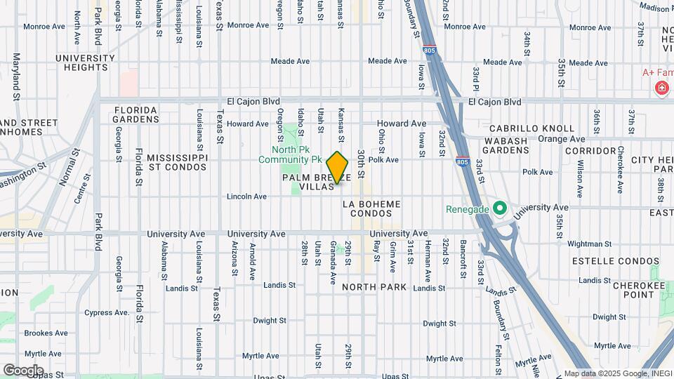 4010 Kansas St Map and Location Details
