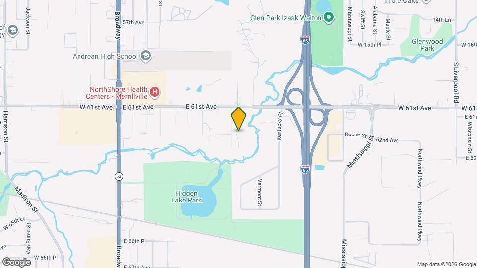 6195 Glen Dr Map and Location Details