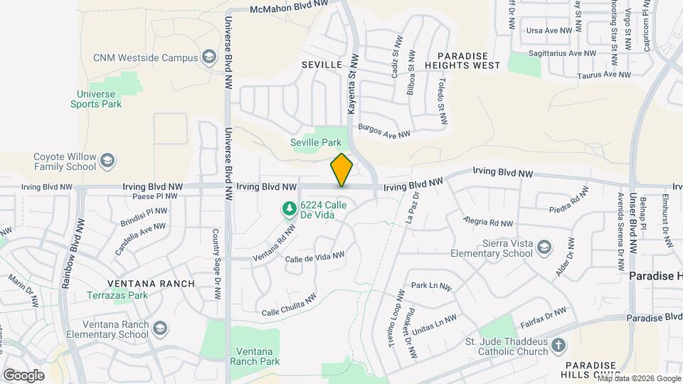 6231 Castle Dome Pl NW Mapa y Detalles de la Ubicación