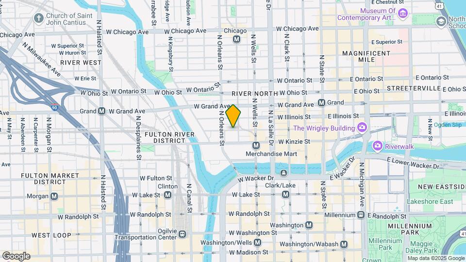 311 W Hubbard St Map and Location Details