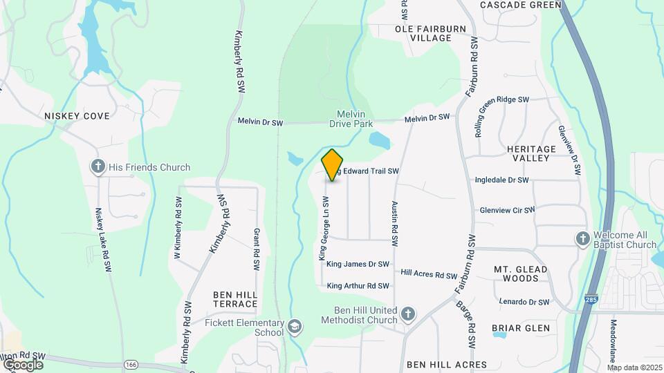 1832 King George Ln SW Map and Location Details
