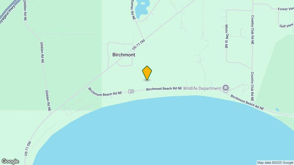 1241 Birchmont Beach Rd NE Mapa y Detalles de la Ubicación