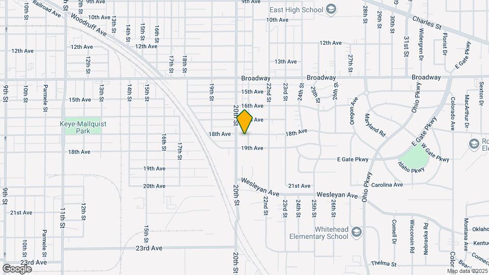 1907 21st St Map and Location Details