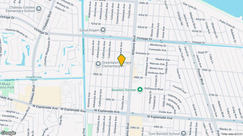 3816 Delaware Ave Map and Location Details