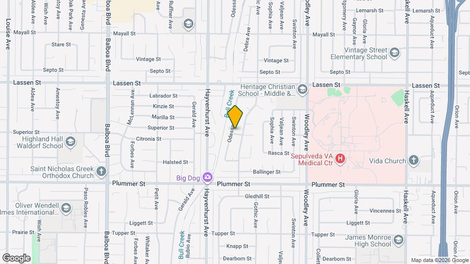 9700 Odessa Ave Map and Location Details