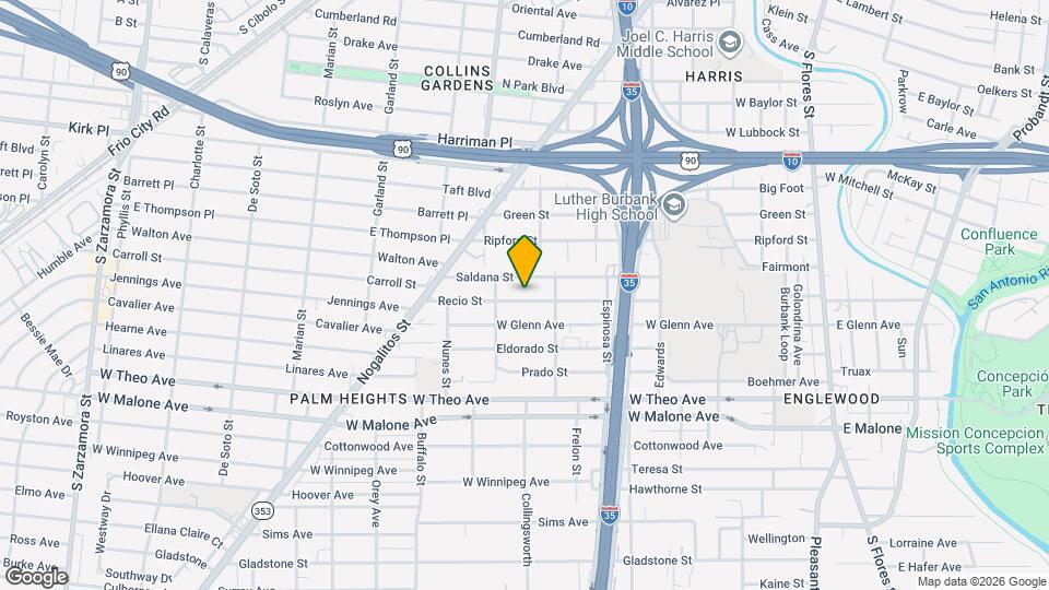 903 Recio St Map and Location Details