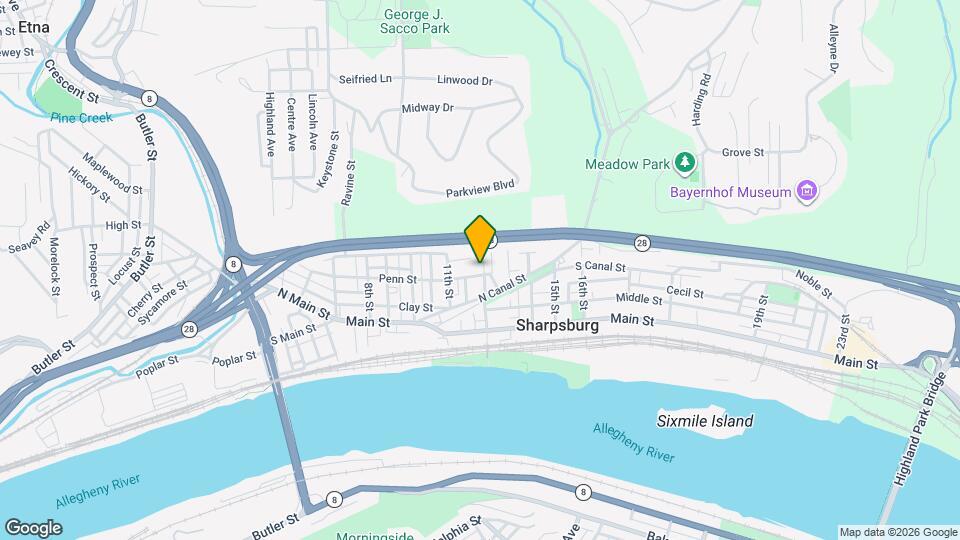 1218 Penn St Map and Location Details