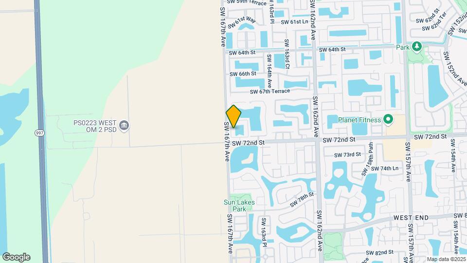7109 SW 166th Pl Map and Location Details