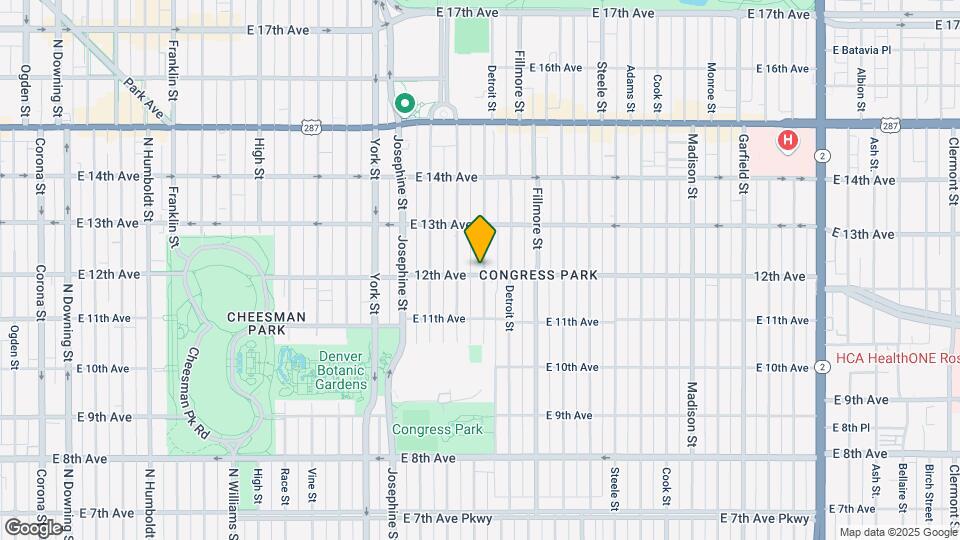 2639 E 12th Ave Mapa y Detalles de la Ubicación
