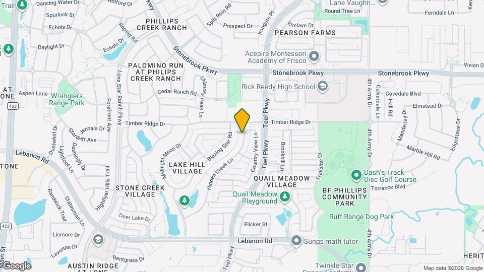 5967 Hidden Creek Ln Map and Location Details