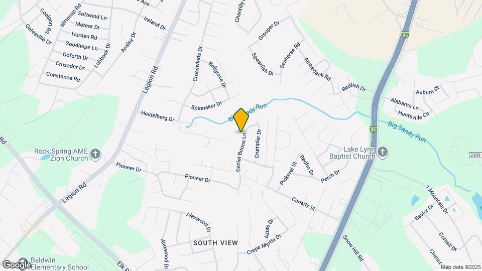 2628 Daniel Boone Ln Map and Location Details