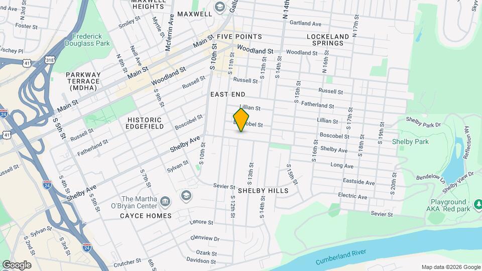 1201 Shelby Ave Map and Location Details