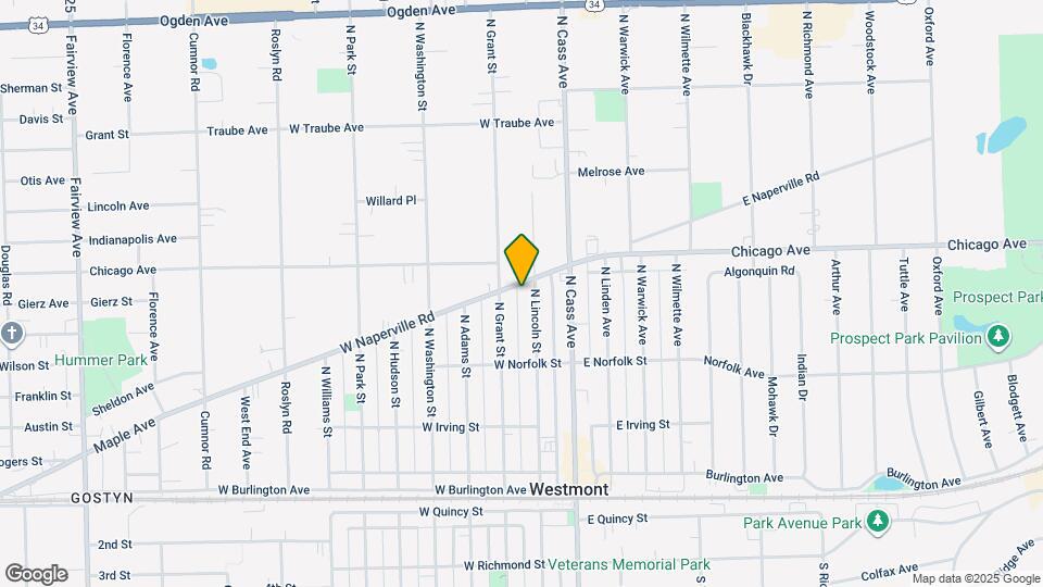 33 W Naperville Rd Map and Location Details