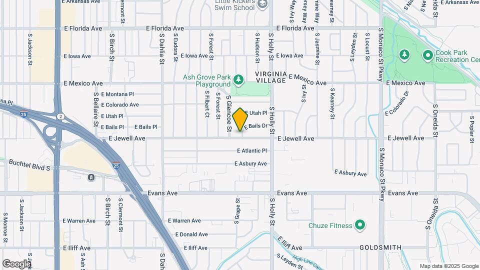 5361 E Jewell Ave Map and Location Details