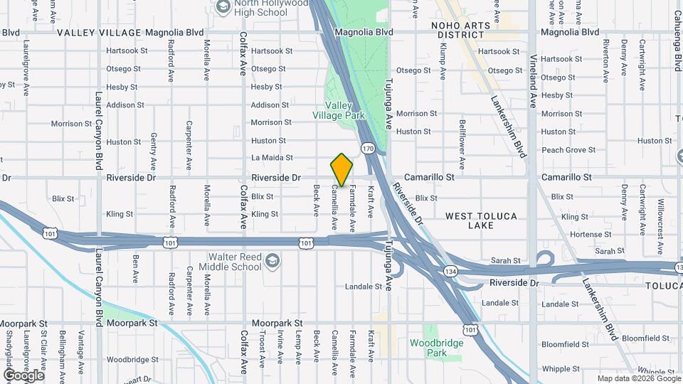 4740 Camellia Ave Map and Location Details