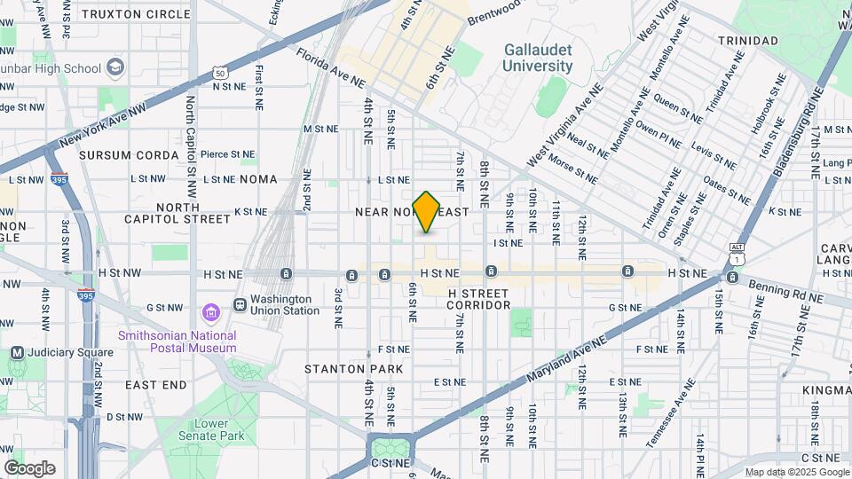 614 I St NE, Unit #2 Map and Location Details