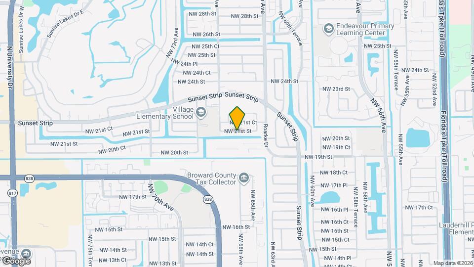 6620 NW 21st St Map and Location Details