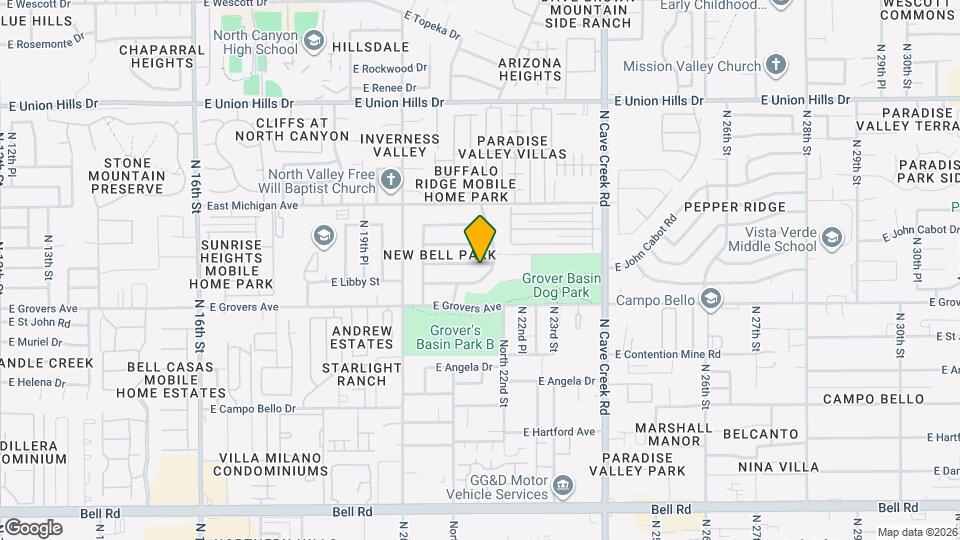 2077 E Charleston Ave Map and Location Details