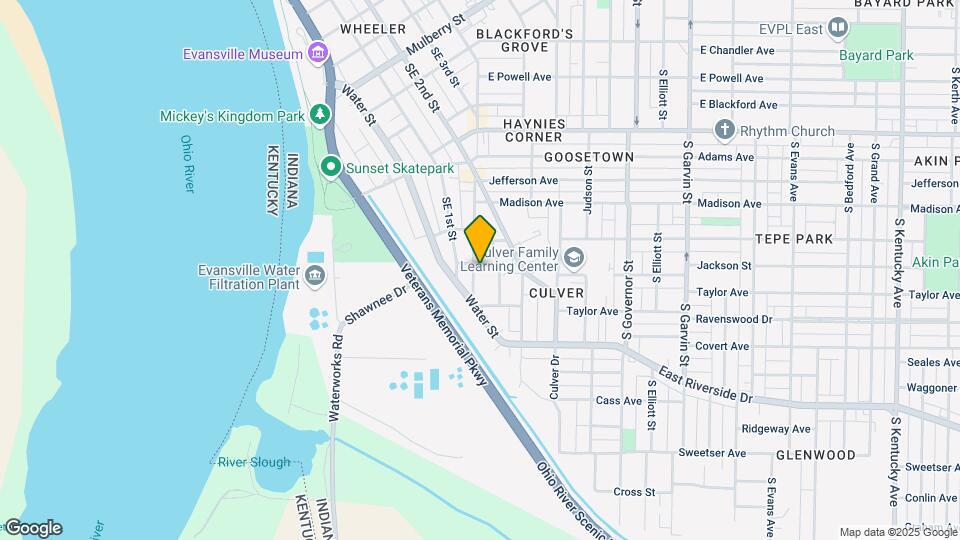 1406 Parrett St Map and Location Details