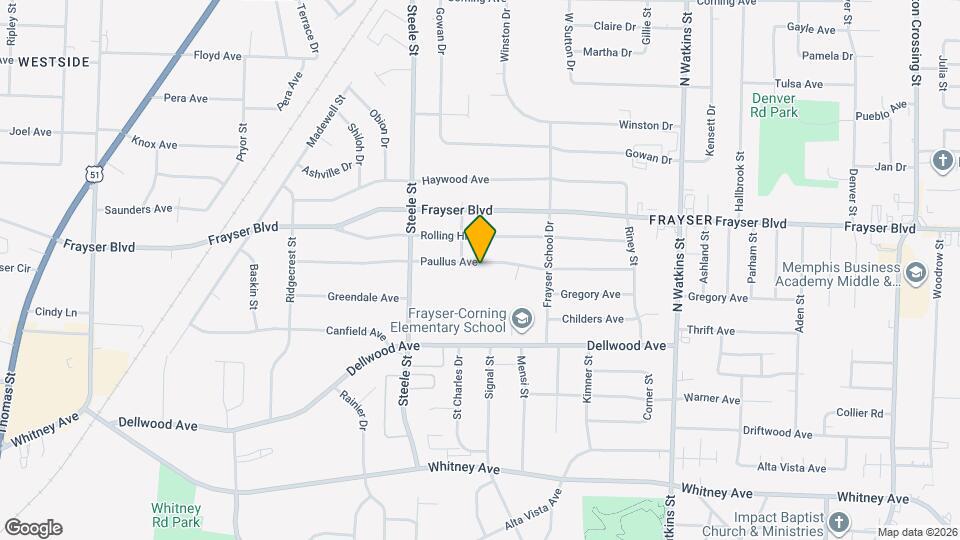 1553 Paullus Ave Map and Location Details