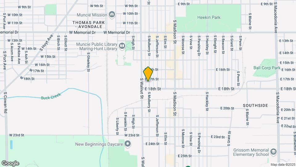 2407 S Mulberry St Map and Location Details