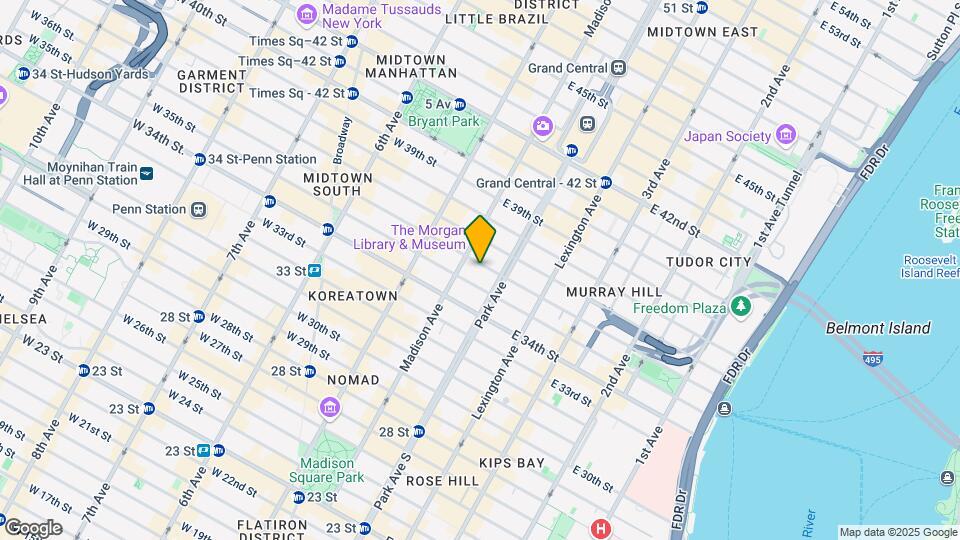 36 East 36th Street Map and Location Details